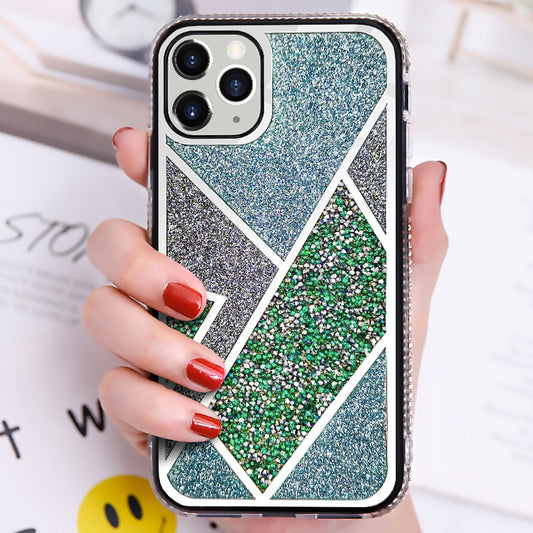 Sparkly Contrast Color Mobile Phone Case
