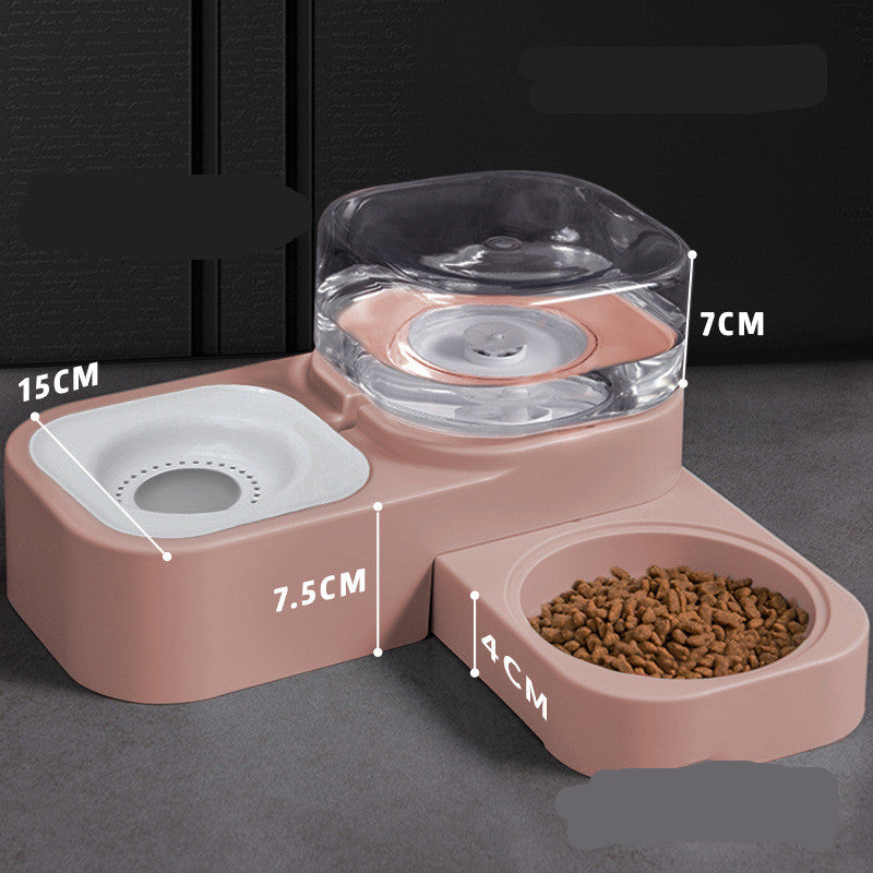 Water Dispenser With Food Station For Pets