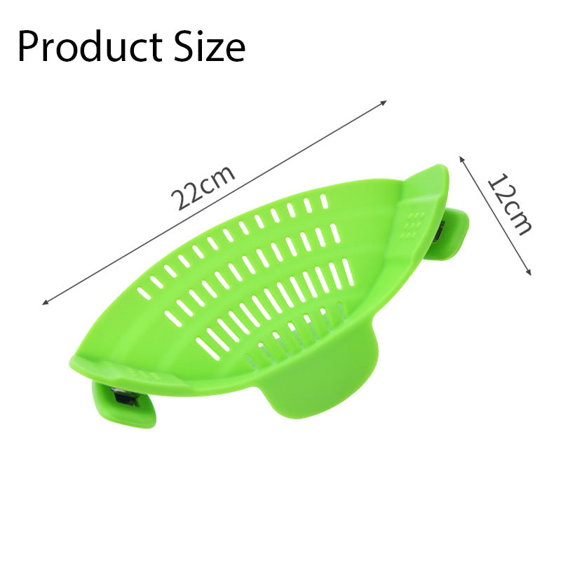 Universal Silicone Clip-on Pan Pot Strainer