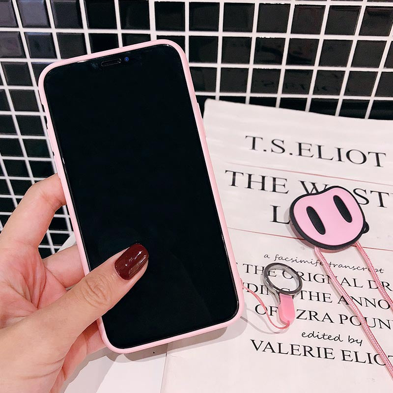 Pig Phone Case with Snout Pop socket