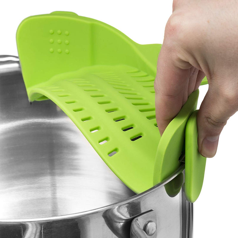 Universal Silicone Clip-on Pan Pot Strainer