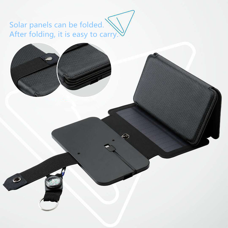 Portable Folding Solar Panel Charger 5V 2.1A USB