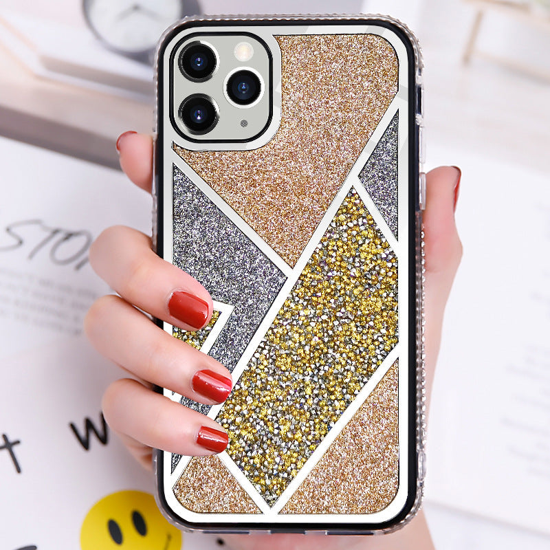 Sparkly Contrast Color Mobile Phone Case