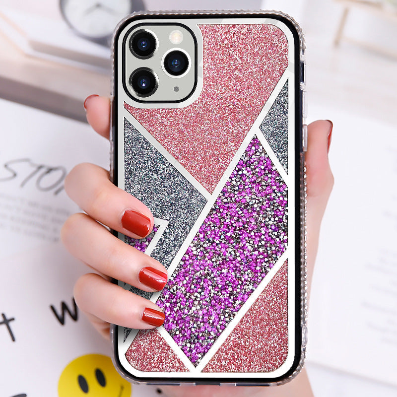 Sparkly Contrast Color Mobile Phone Case