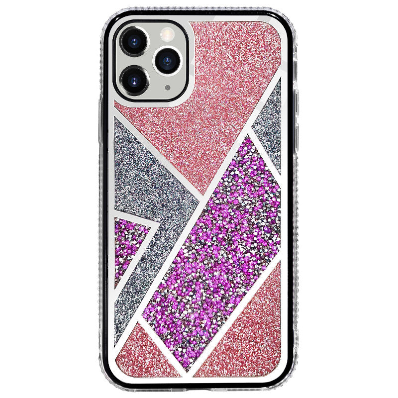 Sparkly Contrast Color Mobile Phone Case