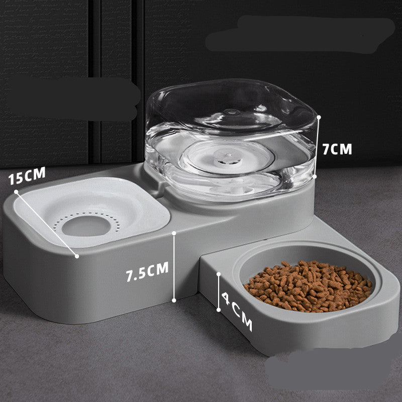 Water Dispenser With Food Station For Pets