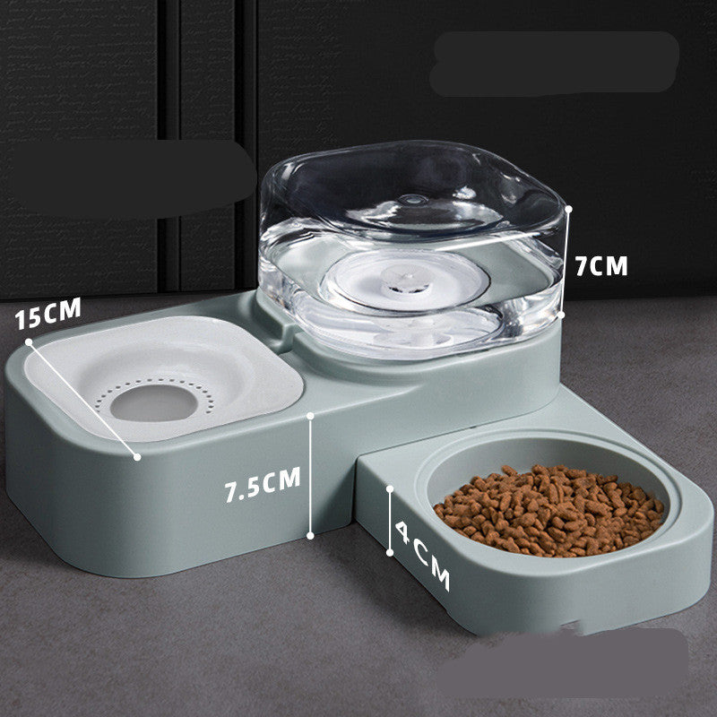 Water Dispenser With Food Station For Pets