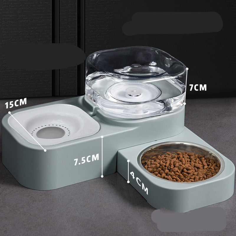 Water Dispenser With Food Station For Pets