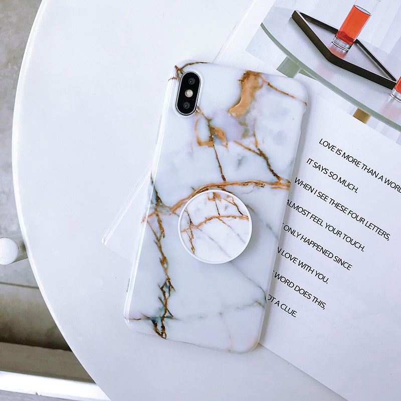 Luxury Marble Phone Case With Phone Holder