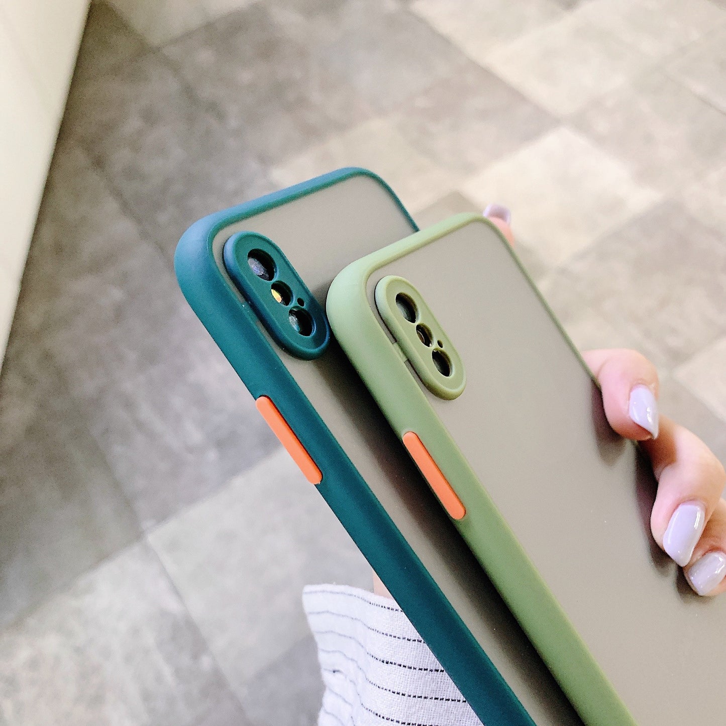 Contrasting Colors Phone Case - Matte/ Color