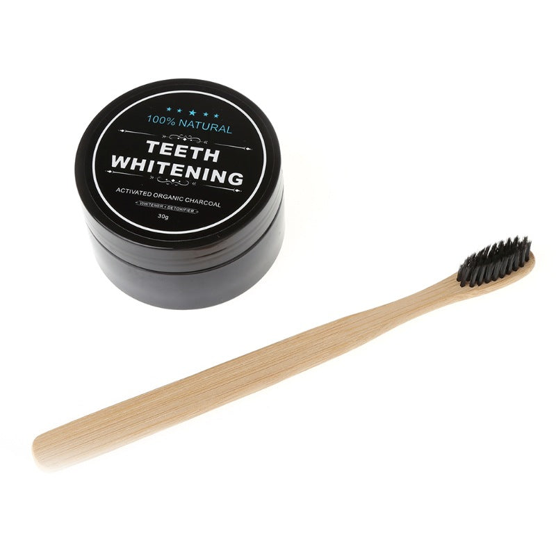 Bamboo Charcoal Toothbrush Whitening Set