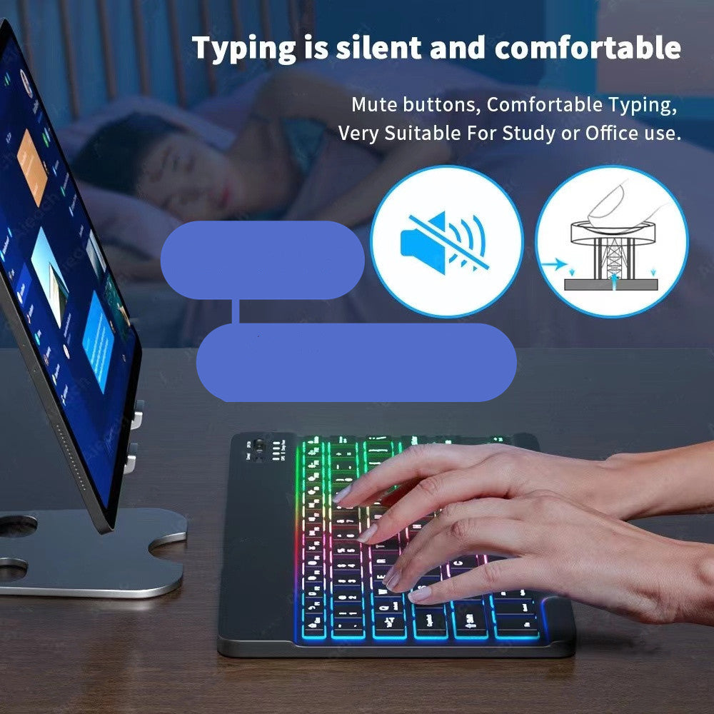 Colorful Light Emitting Bluetooth Keyboard