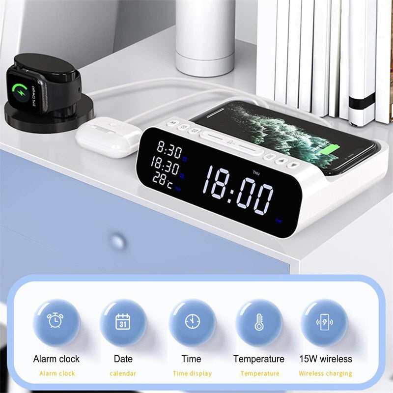 Alarm Clock/ Fast Charging Mobile Phone Charging Station