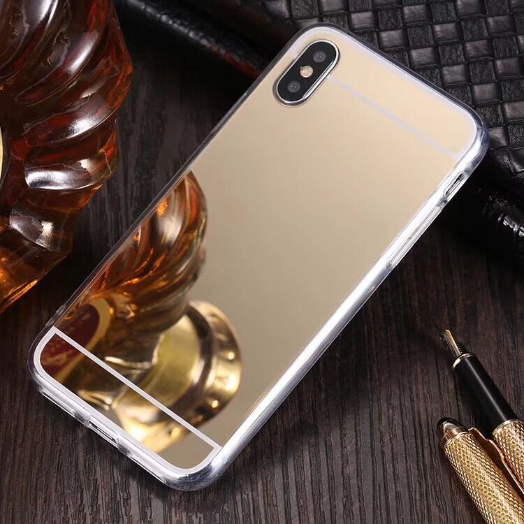 Electroplating Phone Case Two-in-one Makeup Mirror