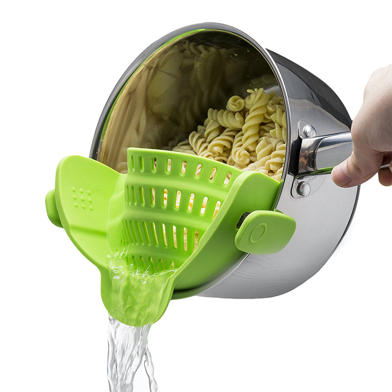 Universal Silicone Clip-on Pan Pot Strainer