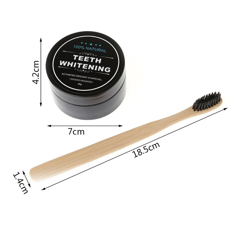 Bamboo Charcoal Toothbrush Whitening Set