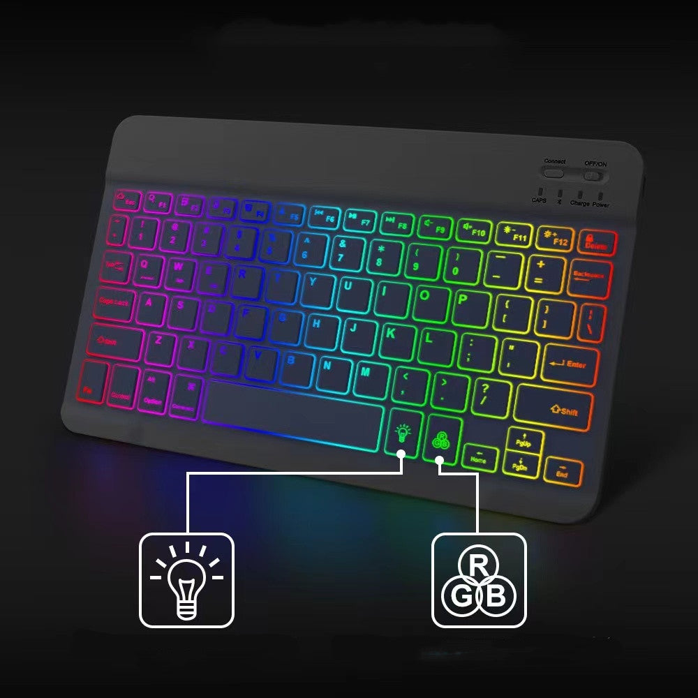 Colorful Light Emitting Bluetooth Keyboard