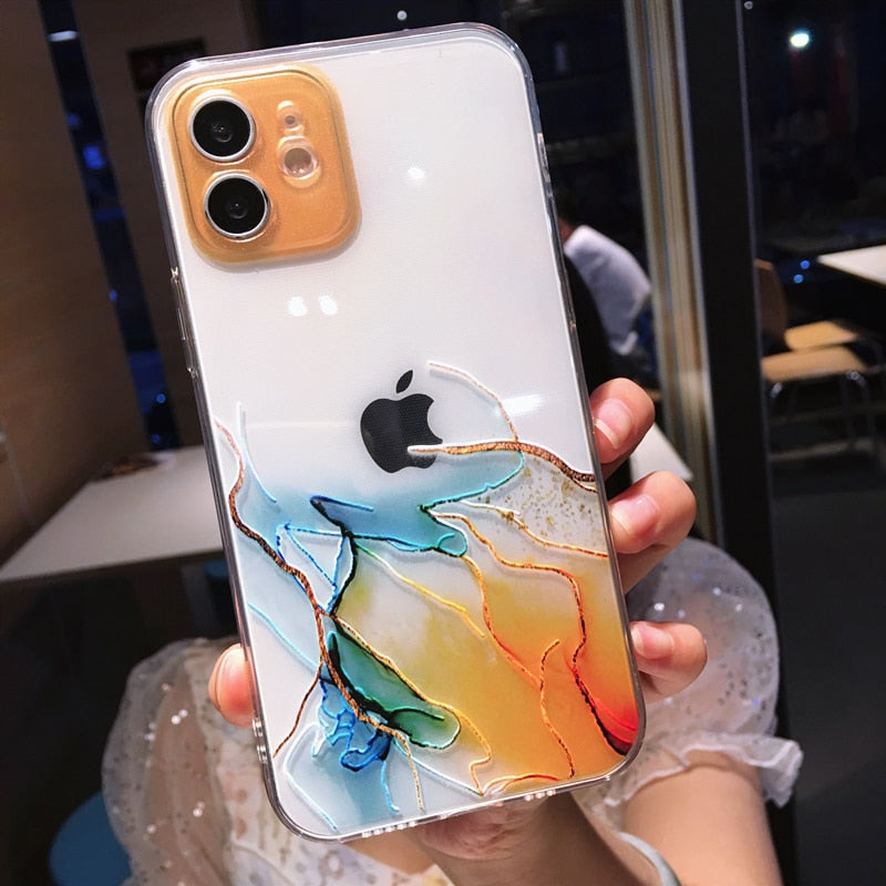 Watercolor Painting Phone Case For iPhone