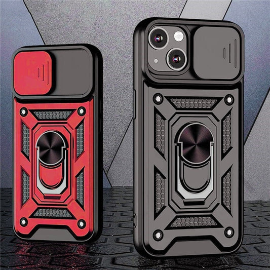 Armor Shockproof Case w/Magnetic Ring For iPhone