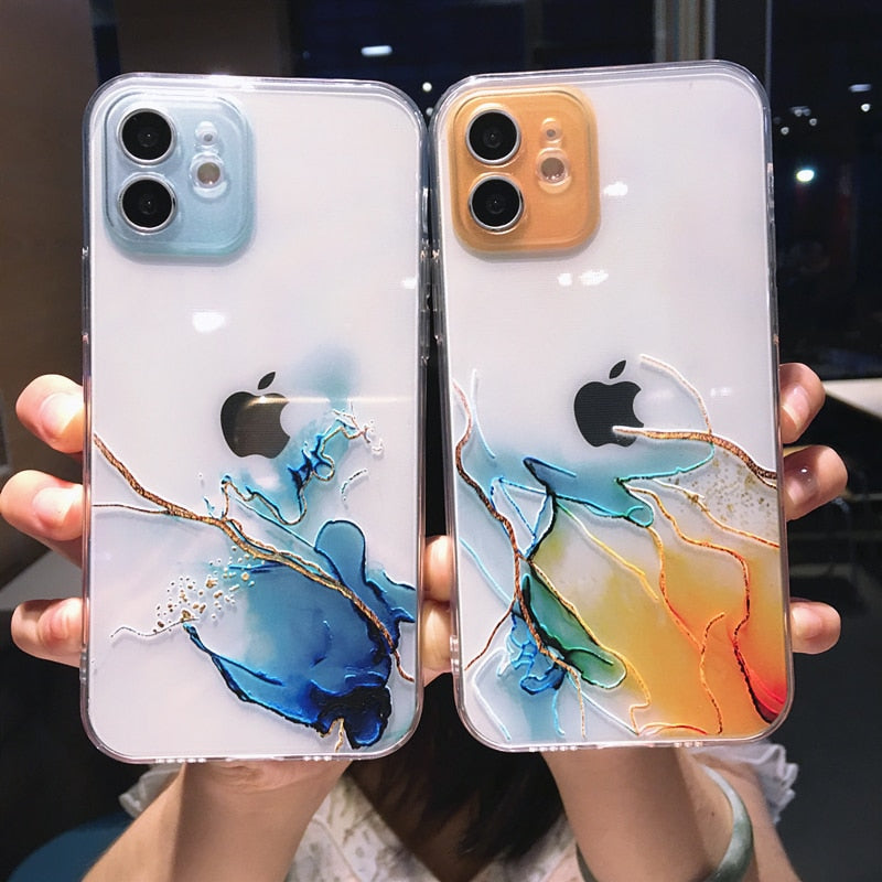 Watercolor Painting Phone Case For iPhone