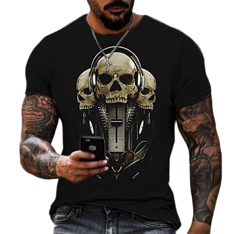 Sugar Skull/ Men's Graphic T-shirts 3d Print