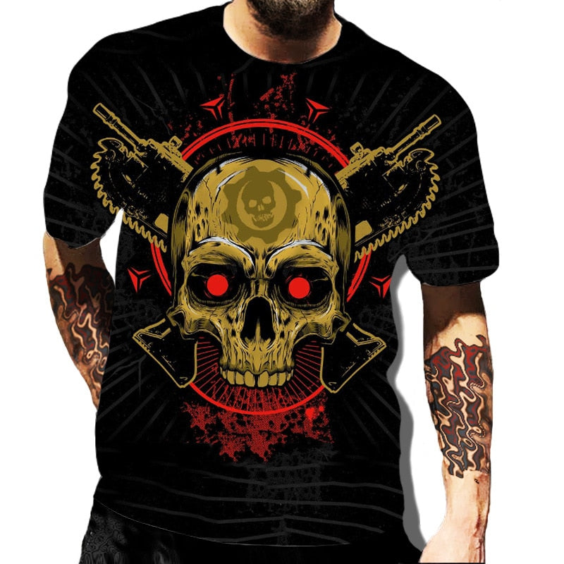 Sugar Skull/ Men's Graphic T-shirts 3d Print