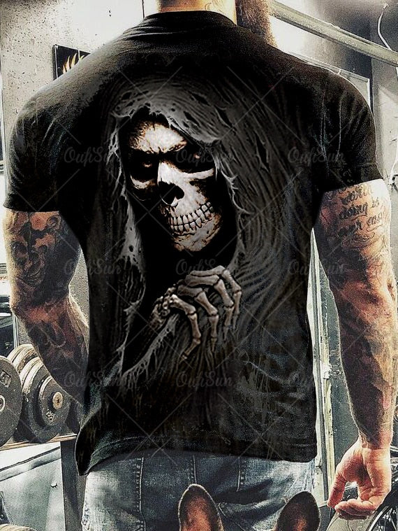 Sugar Skull/ Men's Graphic T-shirts 3d Print