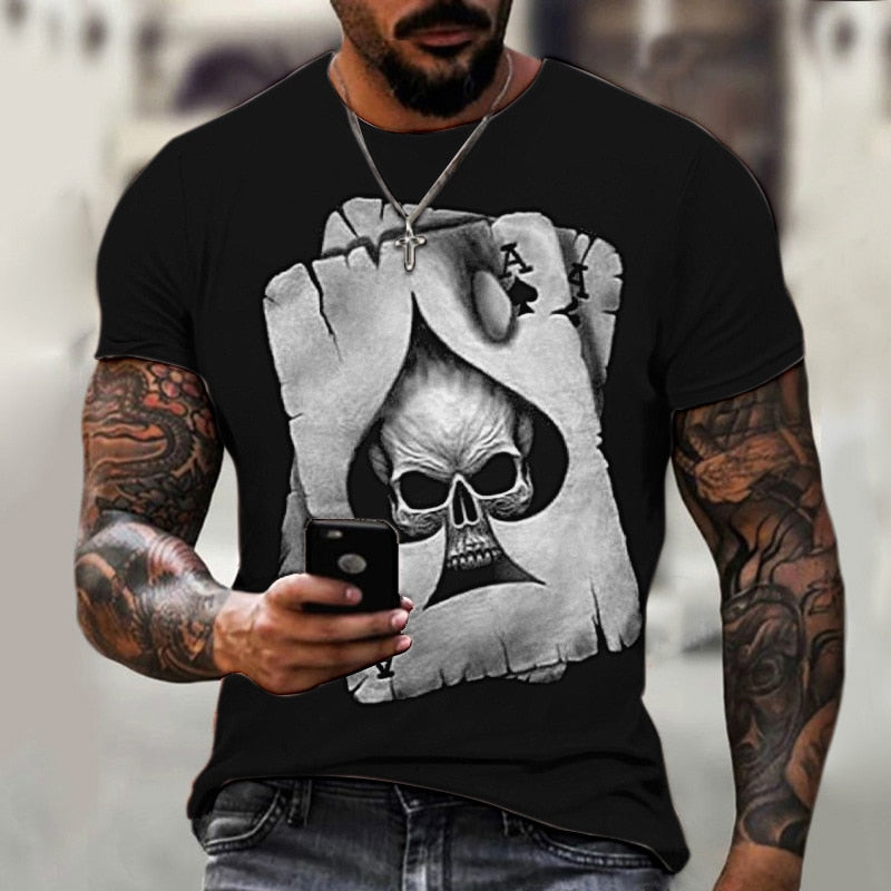 Sugar Skull/ Men's Graphic T-shirts 3d Print