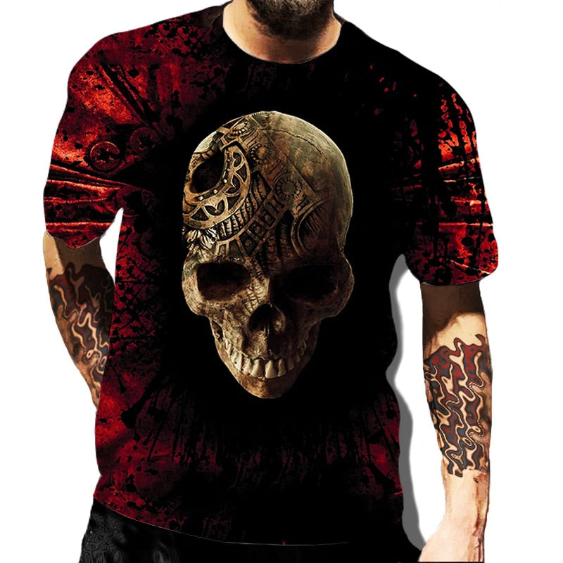 Sugar Skull/ Men's Graphic T-shirts 3d Print