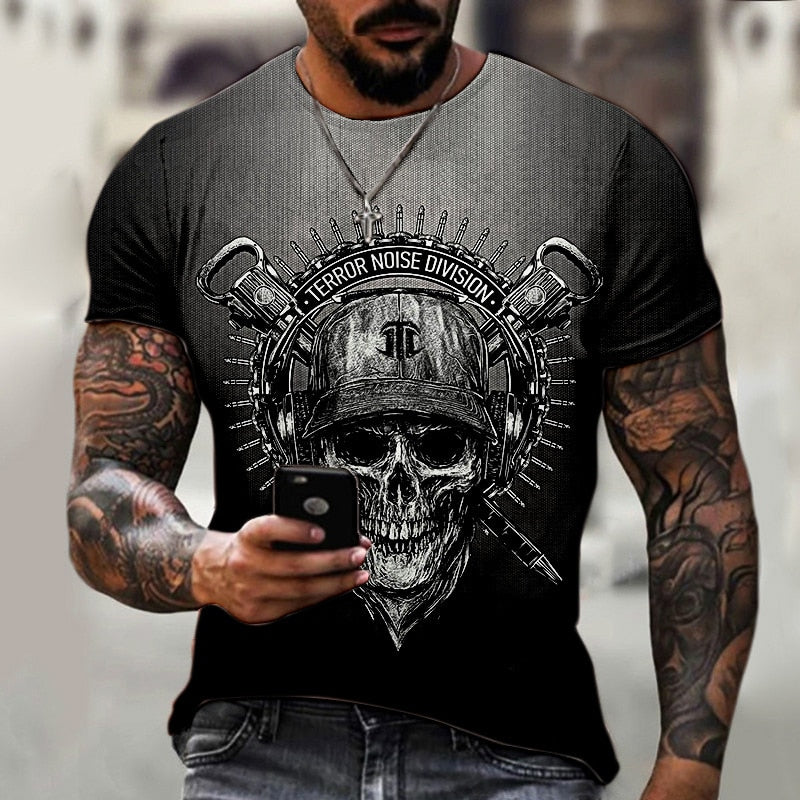 Sugar Skull/ Men's Graphic T-shirts 3d Print