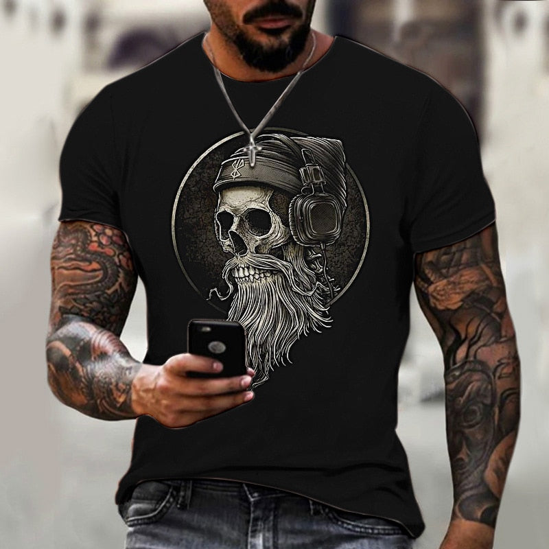 Sugar Skull/ Men's Graphic T-shirts 3d Print