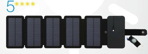 Portable Folding Solar Panel Charger 5V 2.1A USB